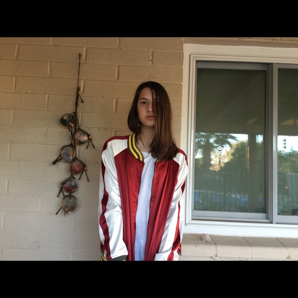 Vintage shiny letterman style California jacket - Picture 4 of 4